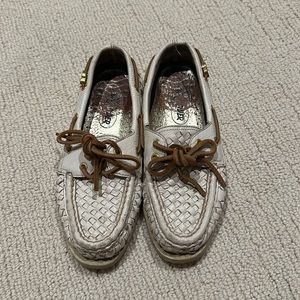 Woven Sperry Top Sider Boat Shoe